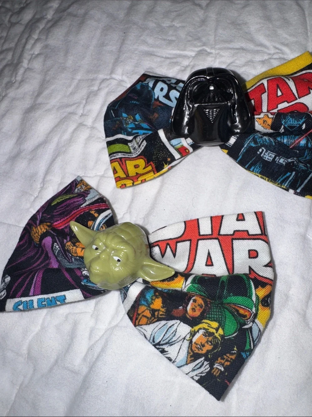 Star Wars Character Bow Hair Clips - Yoda & Darth Vader